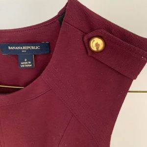 Burgundy Banana Republic Dress